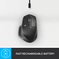 Souris laser Bluetooth MX Master 2S de Logitech - Graphite