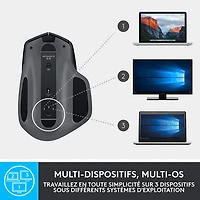 Logitech MX Master 2S Bluetooth Laser Mouse - Graphite