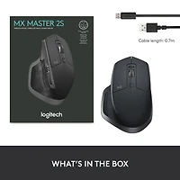 Souris laser Bluetooth MX Master 2S de Logitech - Graphite