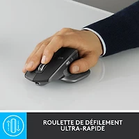 Souris laser Bluetooth MX Master 2S de Logitech - Graphite