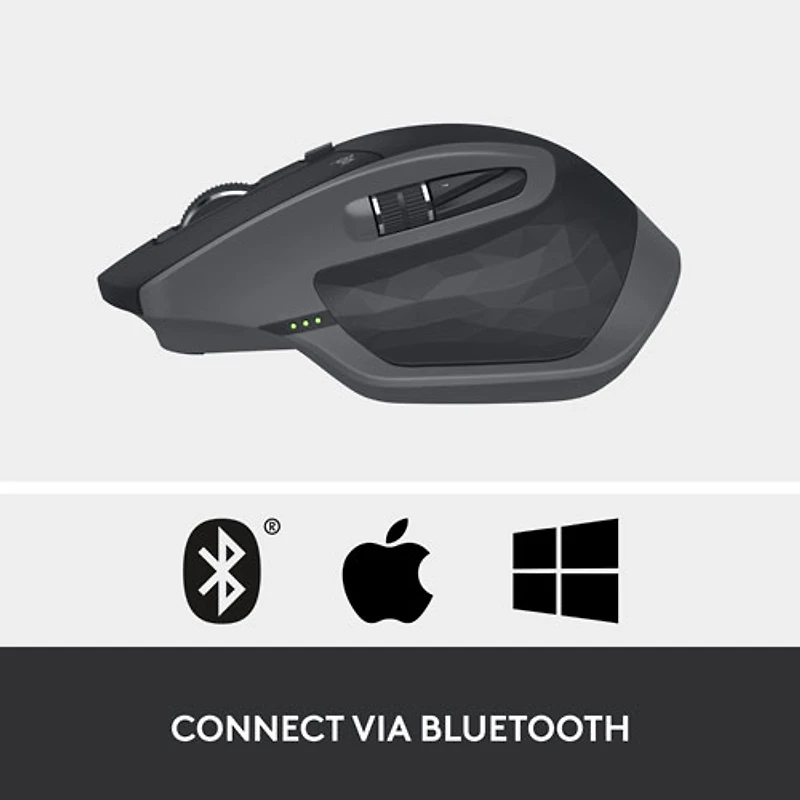 Souris laser Bluetooth MX Master 2S de Logitech - Graphite