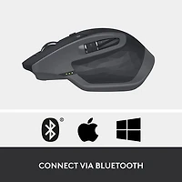 Souris laser Bluetooth MX Master 2S de Logitech - Graphite