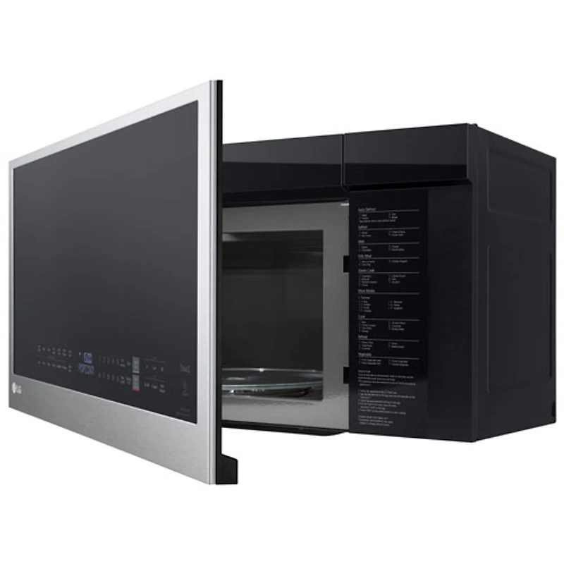 Four à micro-ondes à hotte intégrée avec EasyClean de LG - 2 pi³ - Inox antiempreinte