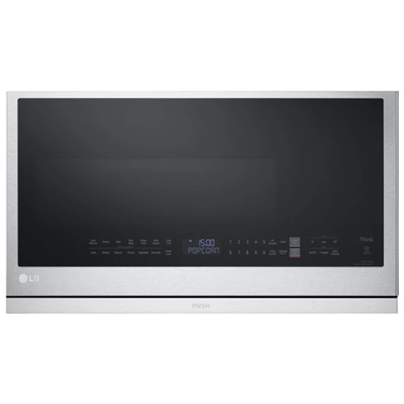 Four à micro-ondes à hotte intégrée avec EasyClean de LG - 2,1 pi³ - Acier inoxydable