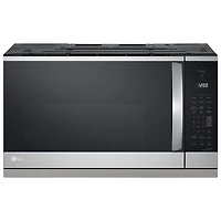 Four à micro-ondes à hotte intégrée avec EasyClean et ExtendaVent de LG - 2,1 pi³ - Inox antiempreinte