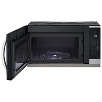 Four à micro-ondes à hotte intégrée avec EasyClean et ExtendaVent de LG - 2,1 pi³ - Inox antiempreinte