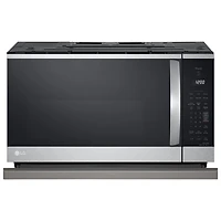 Four à micro-ondes à hotte intégrée avec EasyClean et ExtendaVent de LG - 2,1 pi³ - Inox antiempreinte