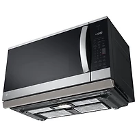 Four à micro-ondes à hotte intégrée avec EasyClean et ExtendaVent de LG - 2,1 pi³ - Inox antiempreinte