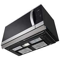 Four à micro-ondes à hotte intégrée avec EasyClean et ExtendaVent de LG - 2,1 pi³ - Inox antiempreinte