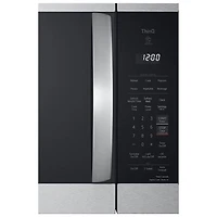 Four à micro-ondes à hotte intégrée avec EasyClean et ExtendaVent de LG - 2,1 pi³ - Inox antiempreinte