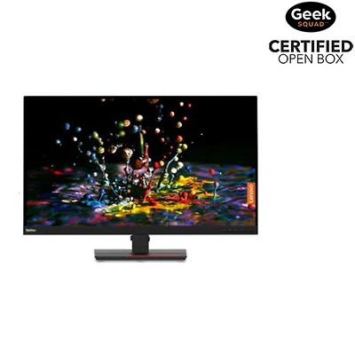 Boîte ouverte - Moniteur ACL IPS UHD de 31,5 po ThinkVision de Lenovo (62A2GAR2US) - Noir