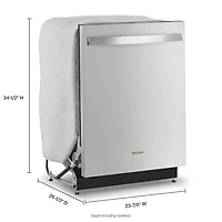 Lave-vaisselle encastrable 24 po 51 dB avec troisième panier de Whirlpool (WDT730HAMZ) - Inox