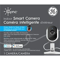 GE Cync Wired Indoor 1080p Full HD IP Camera - White