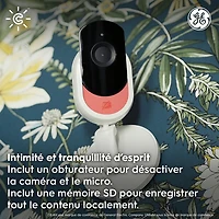 GE Cync Wired Indoor 1080p Full HD IP Camera - White