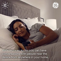 GE Cync Wired Indoor 1080p Full HD IP Camera - White