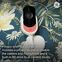 GE Cync Wired Indoor 1080p Full HD IP Camera - White