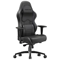 Fauteuil de jeu haut de gamme en cuir véritable Dark Wizard d'Anda Seat - Noir