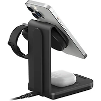Station de chargement sans fil 3-en-1 de 15 W avec MagSafe d'OtterBox (78-80871) - Noir