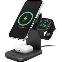 Station de chargement sans fil 3-en-1 de 15 W avec MagSafe d'OtterBox (78-80871) - Noir