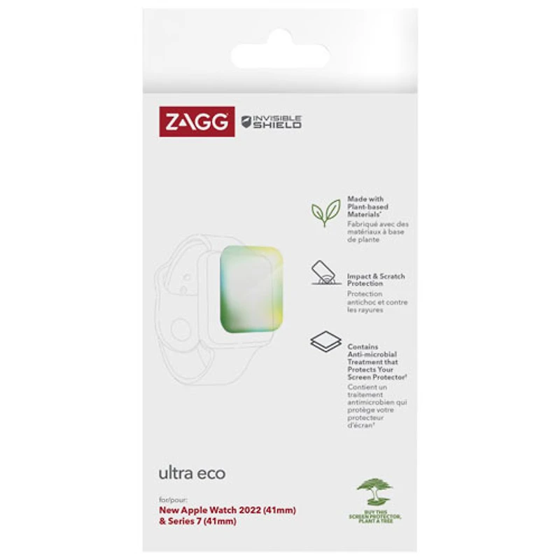 Protecteur d'écran de 41 mm Ultra Eco InvisibleShield de ZAGG pour Apple Watch