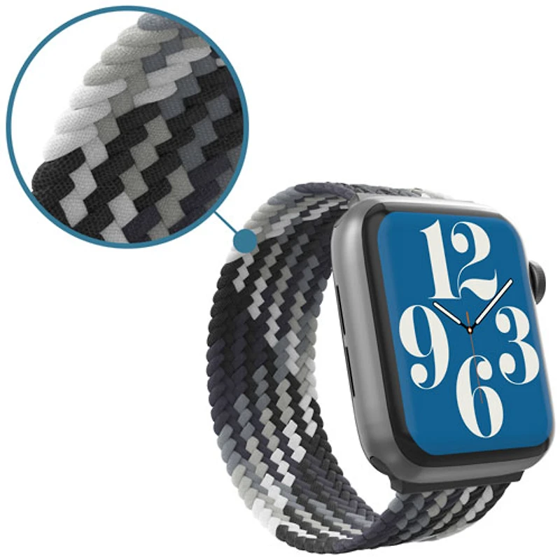 Bracelet de montre tressé de Gear4 pour Apple Watch 42/44/45 mm - Tempête