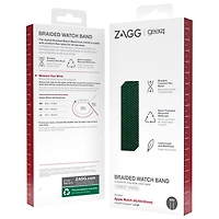 Bracelet de montre tressé de Gear4 pour Apple Watch 42/44/45 mm - Vert forêt