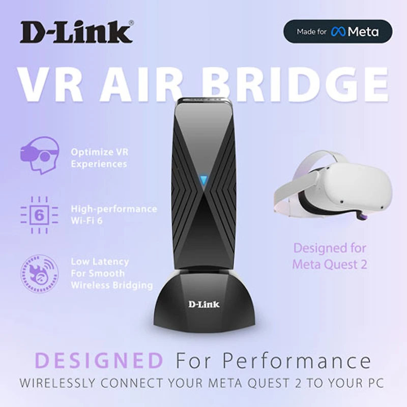 VR Air Bridge de D-Link pour Meta Quest 2