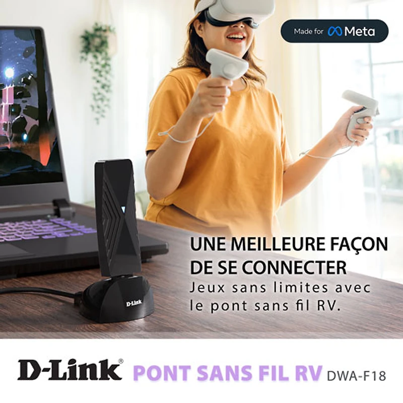 VR Air Bridge de D-Link pour Meta Quest 2