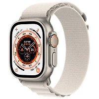 Apple Watch Ultra (GPS + Cellular) avec boîtier de 49 mm en titane et bracelet alpin comète de TELUS - Grand - Financement mensuel