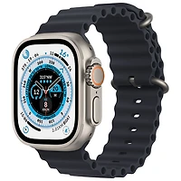 Apple Watch Ultra (GPS + Cellular) avec boîtier de 49 mm en titane et bracelet océan minuit de Rogers - Financement mensuel