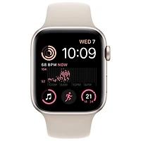 Apple Watch SE 44 mm (GPS + Cell) en aluminium comète avec bracelet sport comète (2022) de Rogers - Financement mensuel