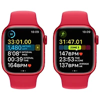Virgin Plus Apple Watch Series 8 (GPS + Cellular) 41mm (PRODUCT)RED Aluminum Case w/ (PRODUCT)RED Sport Band - S/M - Monthly Financing