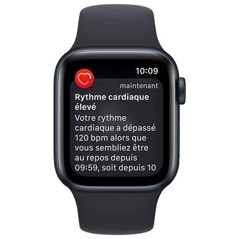 TELUS Apple Watch SE (GPS + Cellular) 40mm Midnight Aluminum Case w/ Midnight Sport Band (2022) - Monthly Financing
