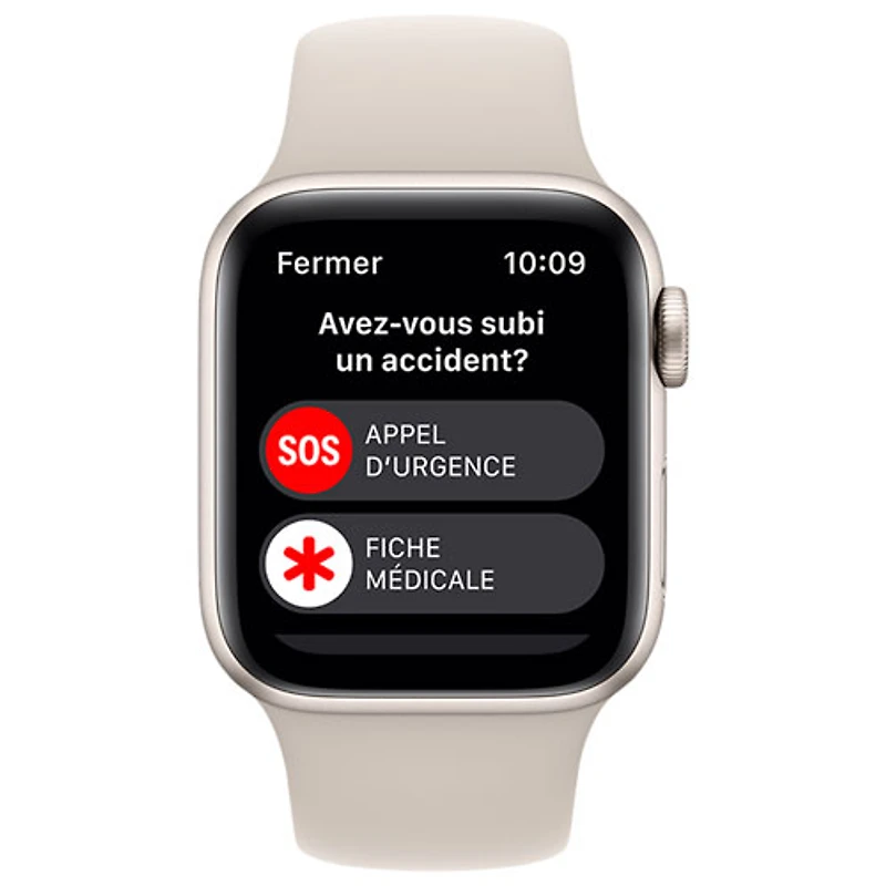Bell Apple Watch SE (GPS + Cellular) 40mm Starlight Aluminum Case w/ Starlight Sport Band (2022) - Monthly Financing