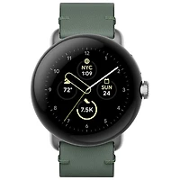 Bracelet en cuir classique pour montre Pixel Watch de Google - Lierre - Grand