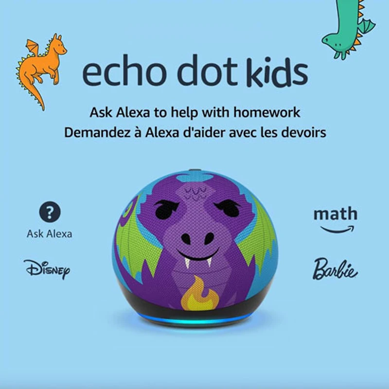 Amazon Echo Dot Kids (5th Gen) Smart Speaker with Alexa