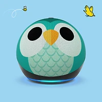 Amazon Echo Dot Kids (5th Gen) Smart Speaker with Alexa - Owl