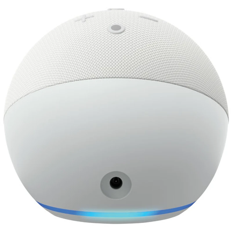 Haut-parleur intelligent Echo Dot d'Amazon (5e génération) avec Alexa - Blanc glacier