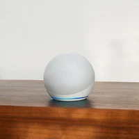 Haut-parleur intelligent Echo Dot d'Amazon (5e génération) avec Alexa - Blanc glacier