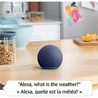 Haut-parleur intelligent Echo Dot d'Amazon (5e génération) avec Alexa - Blanc glacier