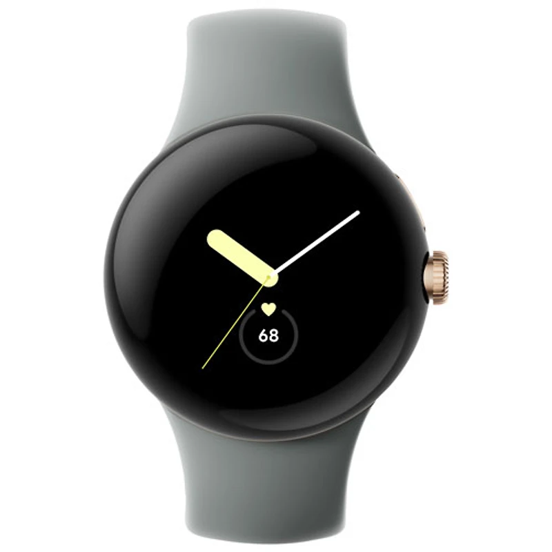 Google Pixel Watch (GPS) 40mm Champagne Gold Stainless Steel Case with Hazel Active Band
