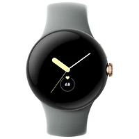 Google Pixel Watch (GPS) 40mm Champagne Gold Stainless Steel Case with Hazel Active Band