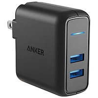 Anker PowerPort 2 Elite 24W 2-Port USB-A Wall Charger (B2023J11-1)