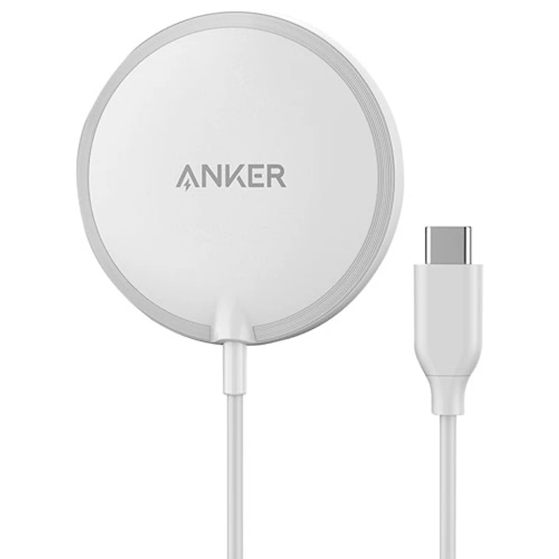 Tapis de chargement magnétique sans fil de 7,5 W PowerWave d'Anker (A2565H21-1) - Blanc