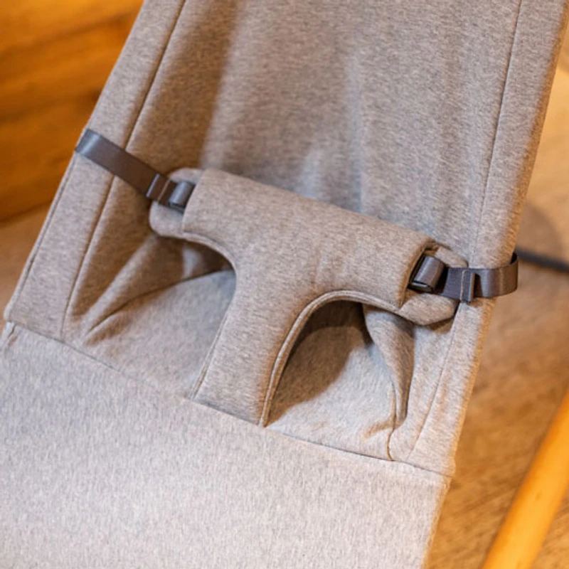 Childhome Evolux Bouncer/Portable Baby Lounger with Breathable Mesh - Jersey Grey