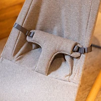 Childhome Evolux Bouncer/Portable Baby Lounger with Breathable Mesh - Jersey Grey