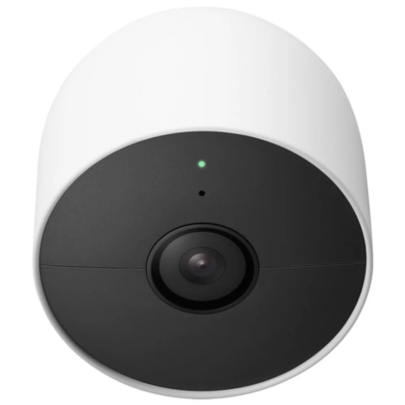 Caméra de surveillance intérieure/extérieure sans fil Nest Cam de Google - Paquet de 3 - Blanc