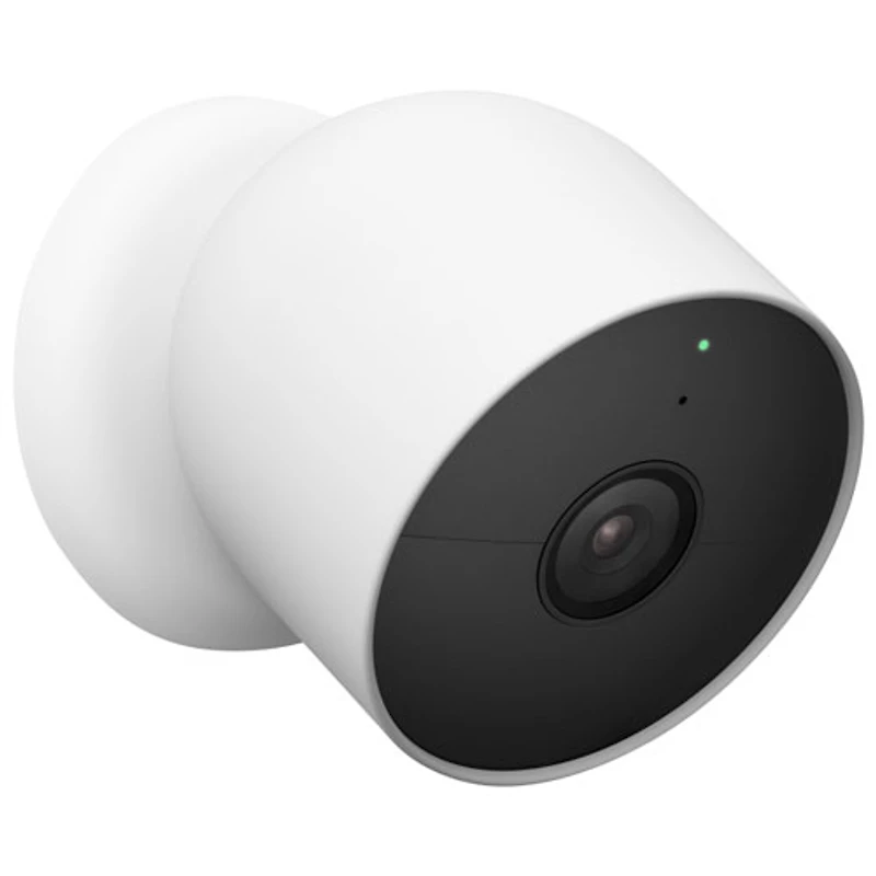 Caméra de surveillance intérieure/extérieure sans fil Nest Cam de Google - Paquet de 3 - Blanc