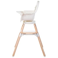 Chaise haute Evolu One.80 avec plateau de Childhome - Blanc