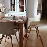 Chaise haute Evolu One.80 avec plateau de Childhome - Blanc